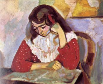 Henri Emile Benoit Matisse : marguerite reading